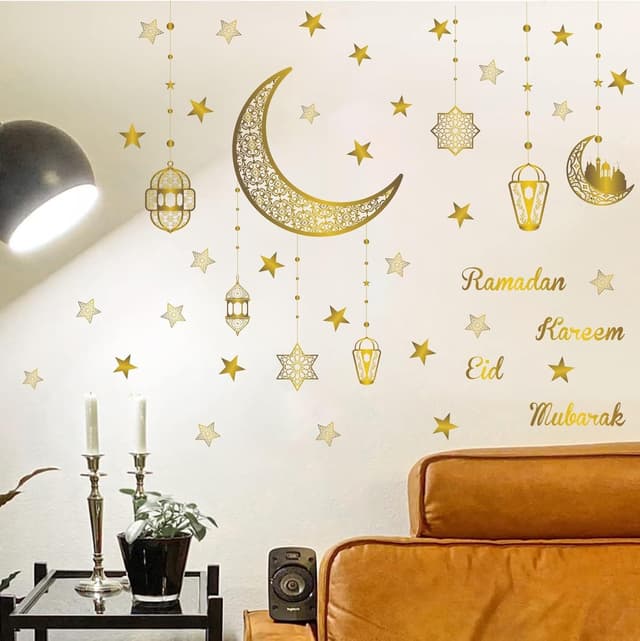 Thumbnail 5 de KAIRNE Ramadan Fensteraufkleber Mond und Sterne đ