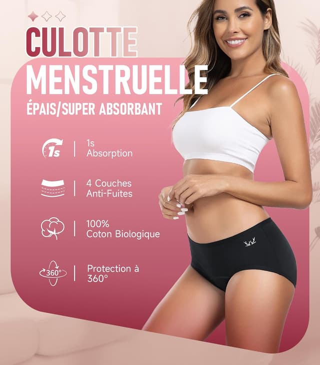 Thumbnail 2 de Benirap Culotte Menstruelle 60ML Absorption