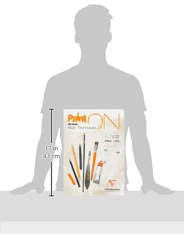 Thumbnail 9 de Bloc Collé PaintON Clairefontaine 96536C – 40 feuilles A3 📄