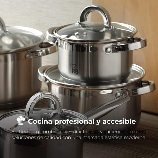Thumbnail 5 de RENBERG Alexander Cacerola de Acero Inoxidable 6.3L 🍲