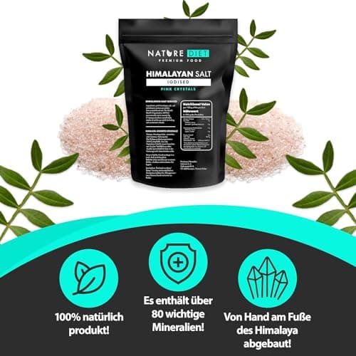 Thumbnail 1 de Nature Diet Sal del Himalaya Pakistán 1000 g 🌸 Sal rosa fina