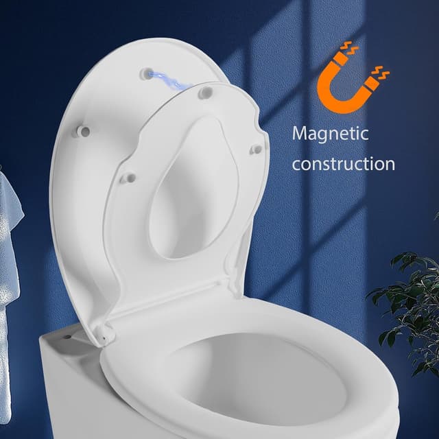 Detalle 2 de Family Toilet Seat Soft Close with Child Seat Built-in 🚽