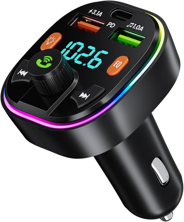 Imagen de GlasFlength FM Transmitter Auto Bluetooth en OfertitasTOP