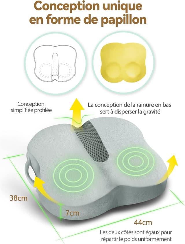 Thumbnail 2 de Travel Ease Coussin ergonomique 44 x 38 x 7 cm