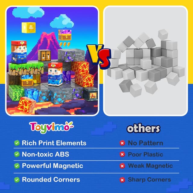 Thumbnail 5 de 150PCS Magnetic Blocks for Kids