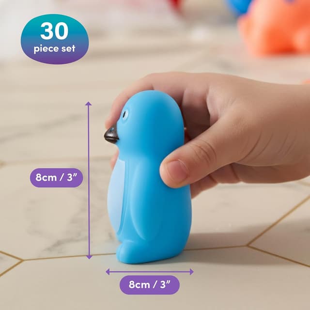 Detalle de THE TWIDDLERS 16 Sets giocattoli da bagno 8 cm