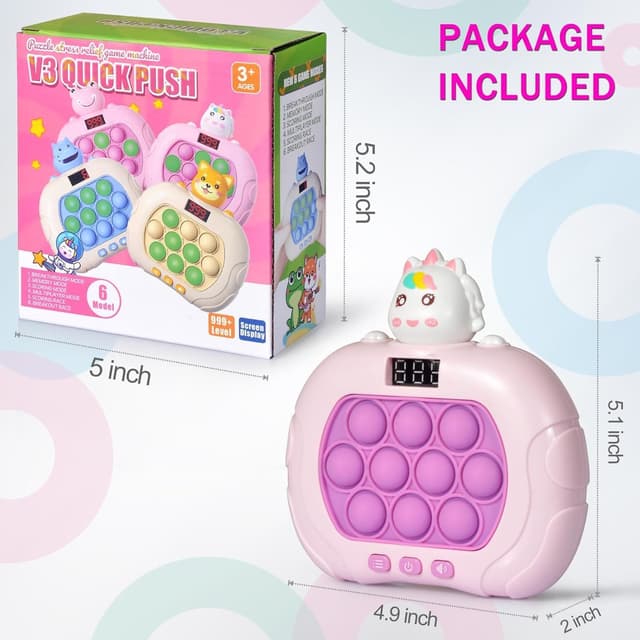 Detalle 2 de GAPER GO Fast Push Light-Up Fidget Toys for Kids (Handheld Puzzle Game)