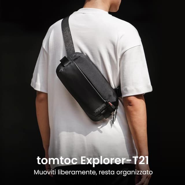 Detalle 2 de tomtoc EDC Sling Bag borsa a tracolla
