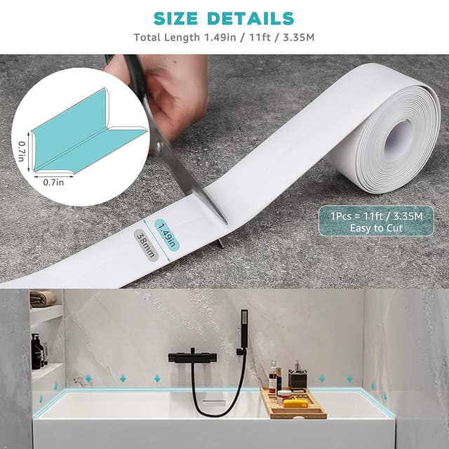 Detalle de Bath sealant tape 3.8 cm BLAZOR