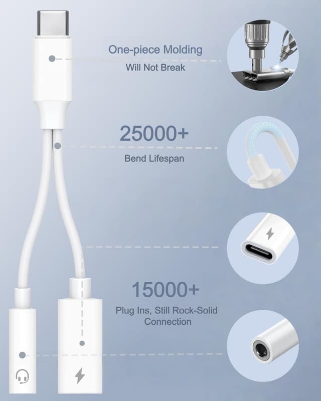 Thumbnail 5 de USB-C to 3.5mm Audio Adapter 60W