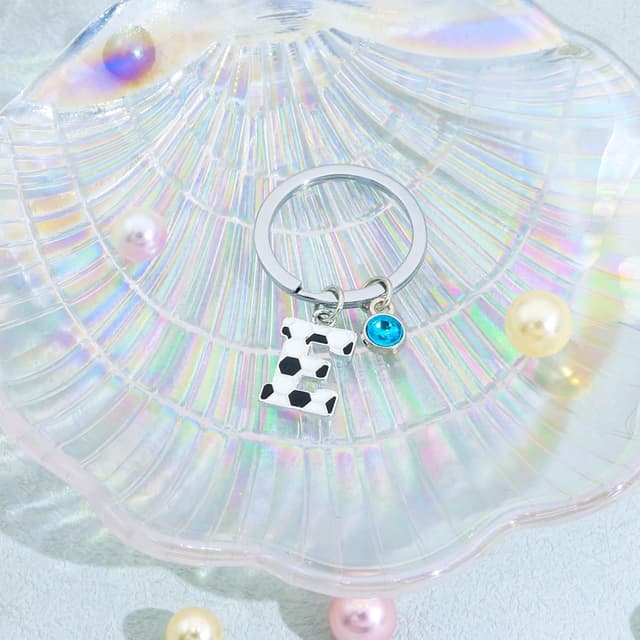 Detalle 2 de Casxyue Fußball Schlüsselanhänger Initialen