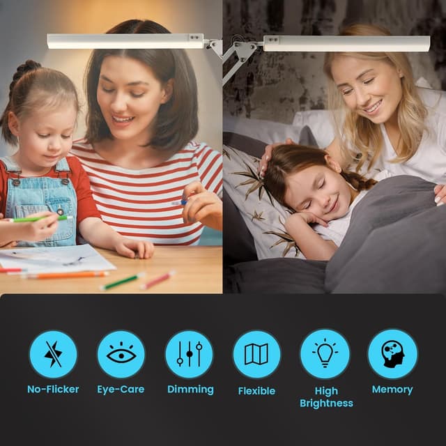 Detalle 2 de BIENSER LED desk lamp with clamp, 10 brightness