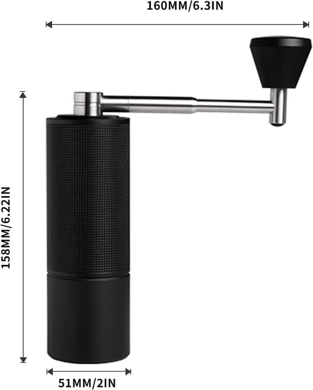 Thumbnail 6 de Timemore Chestnut C3S Pro Manual Coffee Grinder (S2C conical burr, foldable handle) in Black