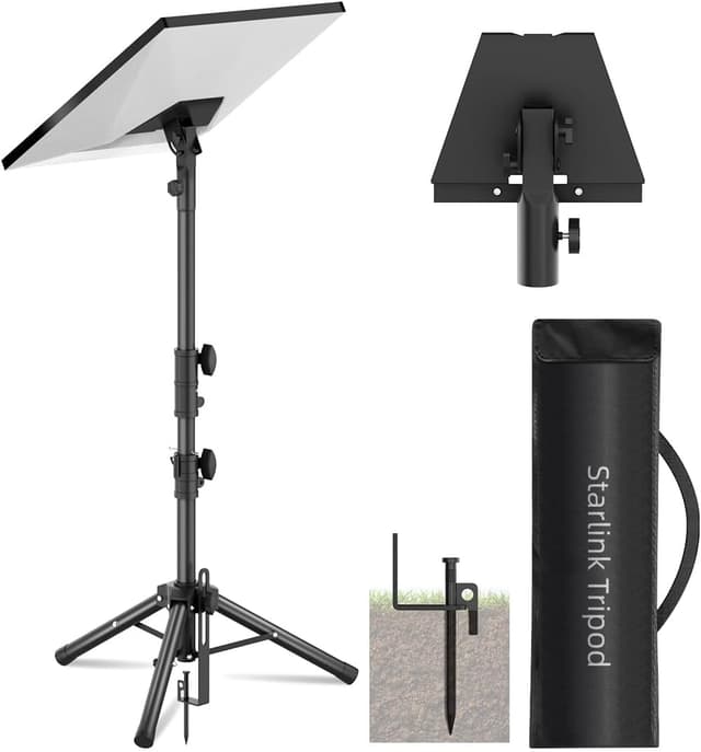 Detalle de futrue-wolker Starlink Gen 3 tripod stand with angle-adjustable mounting kit