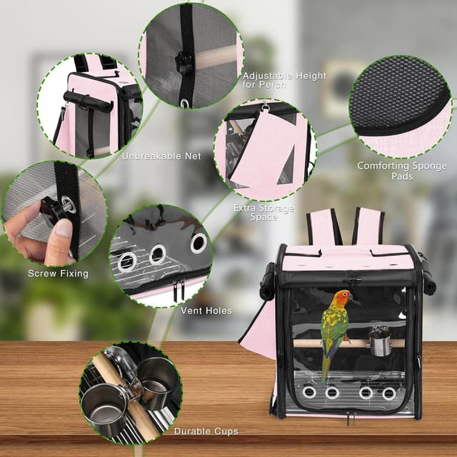 Thumbnail 2 de Suertree Vogeltrage Reisekäfig 35 cm