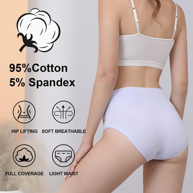 Thumbnail 4 de coskefy High Waisted Cotton Panties 5-Pack