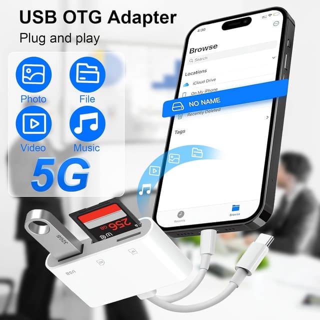 Thumbnail 4 de Dual Connectors SD Card Reader 5-in-1