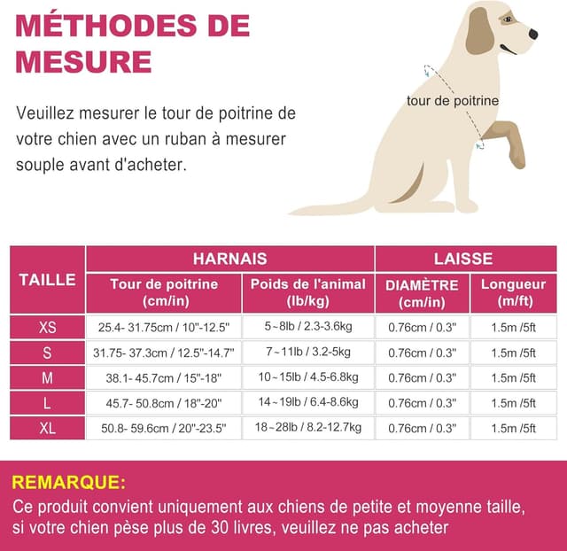 Thumbnail 6 de Ensemble haapaw harnais réglable et laisse pour chien — respirant, réfléchissant et rembourré