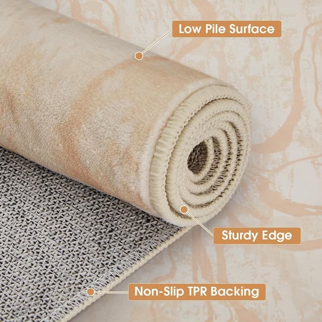 Thumbnail 3 de Tapis Vasip « Salon Moderne » poil ras lavable en machine 200x300 cm avec envers antidérapant