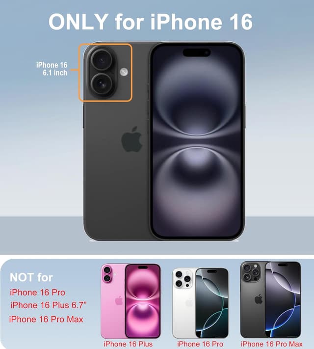 Detalle 2 de RonShieh iPhone 16 Case 6.1-inch slim protective cover