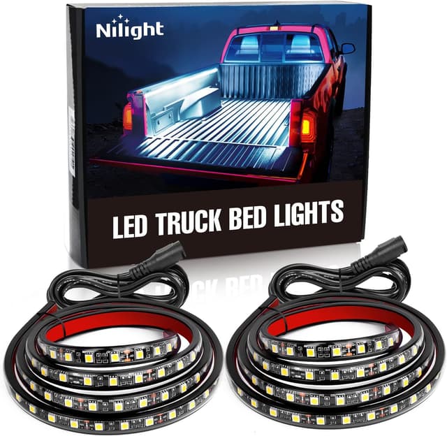 Detalle de Nilight TR-05 2PCS 60-Inch 180-LED Bed Strip Kit with Waterproof On/Off Switch & Splitter