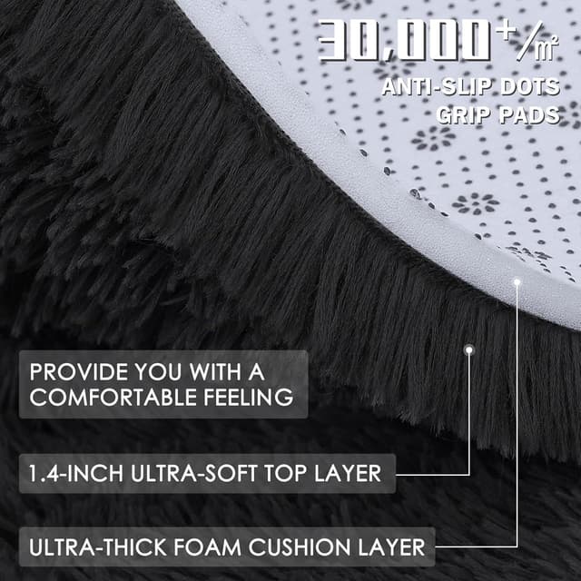 Detalle 2 de Homaxy Hochflor Teppich 240 x 340 cm