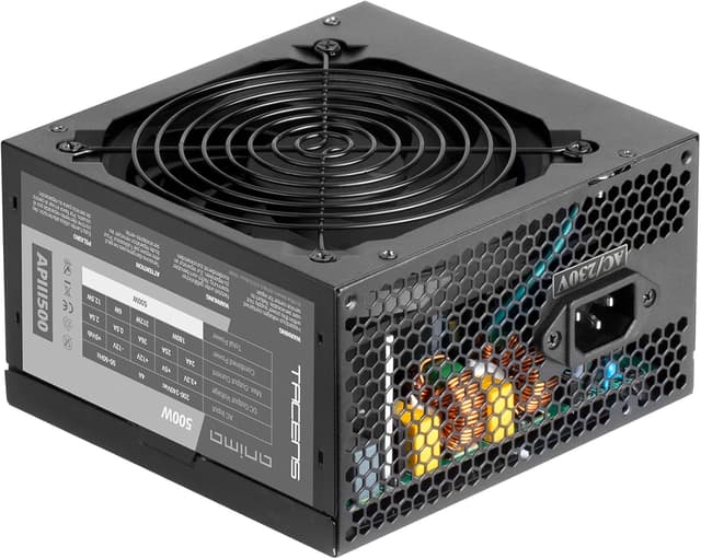 Detalle de Tacens Anima APIII500 alimentatore PC ATX 500W 85% Bronze, ventola 12 cm ultrasilenziosa