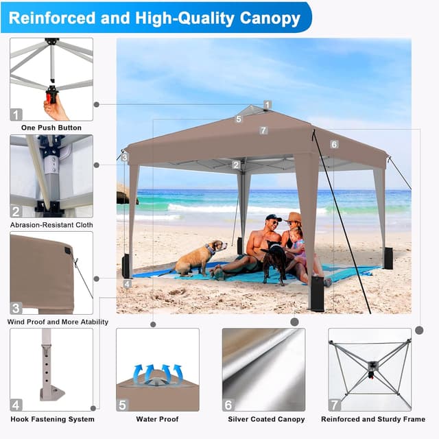 Detalle de DADAWAY pop up gazebo 3m x 3m