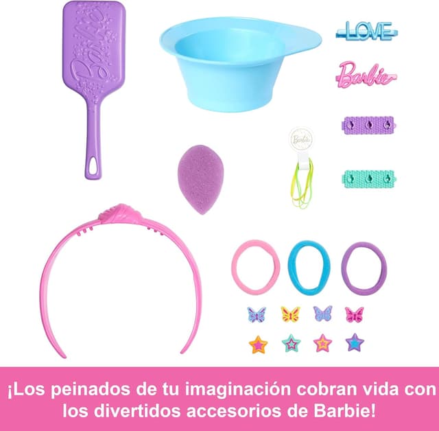 Detalle 2 de Barbie Busto para peinar ⭐️ con 20+ accesorios creativos