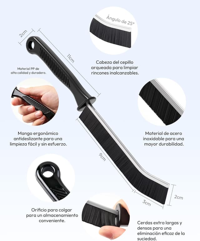 Thumbnail 1 de Cepillo juntas limpieza hogar 10 unidades