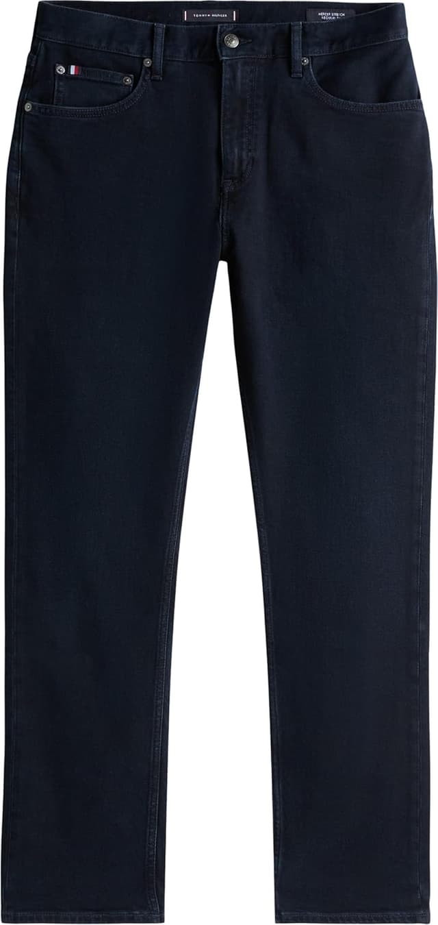 Detalle 1 de Tommy Hilfiger Men’s Regular Mercer Night Blue Straight Fit Jeans