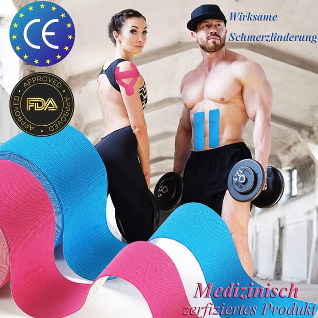 Detalle 2 de HONYAO Kinesiologie Tape 5 m x 5 cm