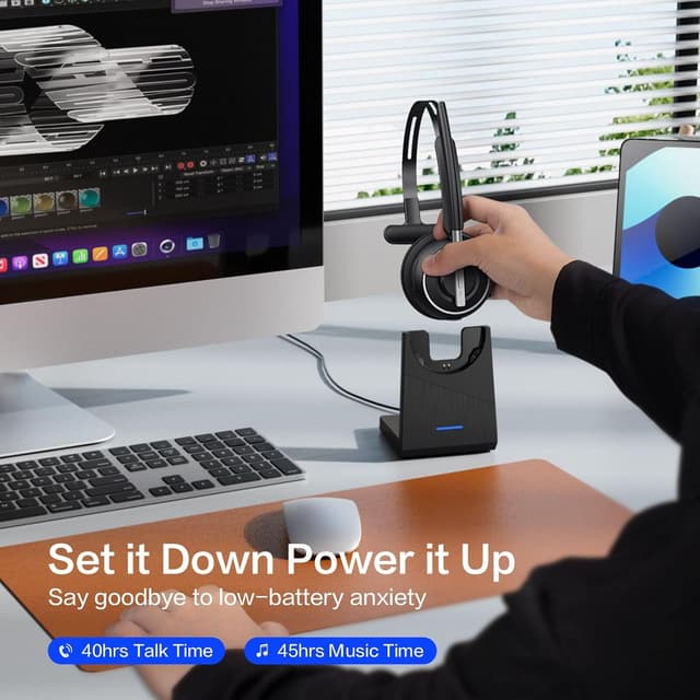 Thumbnail 5 de Bluetooth Headset V5.2 Wireless Headset with Mic