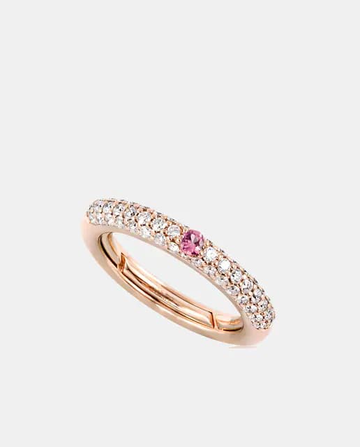 Detalle de Adolfo Courrier Anillo Pop de oro, diamantes y zafiro