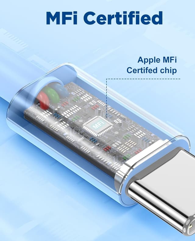 Thumbnail 6 de Extra Long USB C Cable Fast Charging 15FT (2-Pack) USB-A to USB-C with MFi Certification