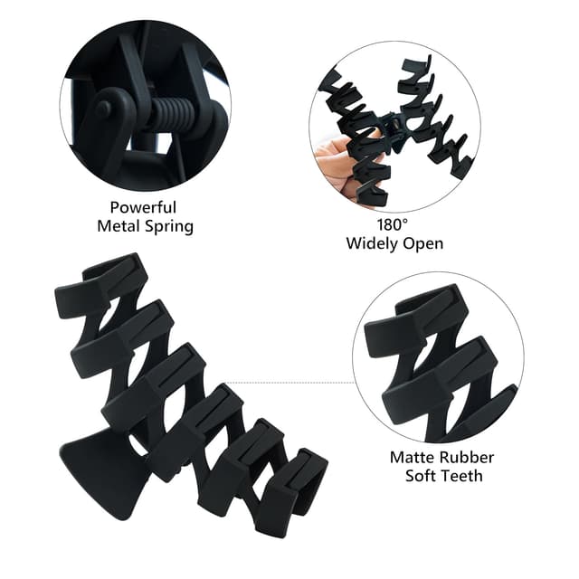 Detalle de HBselect Haarklammer-Set 8 Stück für dickes Haar