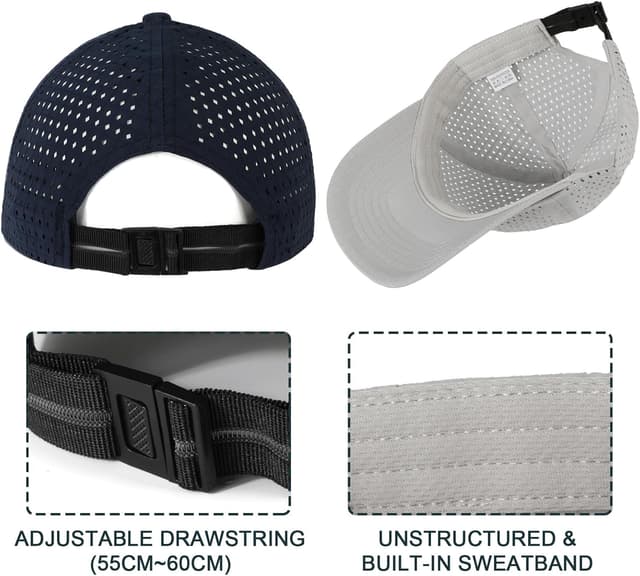 Detalle 2 de AYPOW Gorra de béisbol transpirable 2 uds