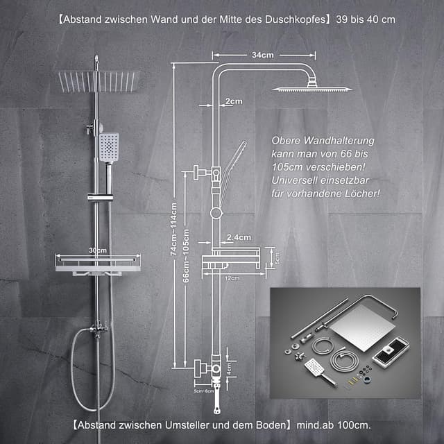 Thumbnail 5 de JOHO Columna de Ducha 30x30 cm