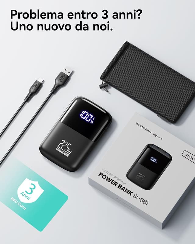 Thumbnail 5 de INIU Power Bank 10000mAh ricarica rapida 22,5W