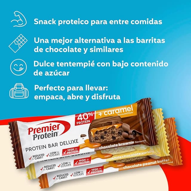 Thumbnail 3 de Premier Protein Bar Deluxe Multisabor 15x50g 🍫