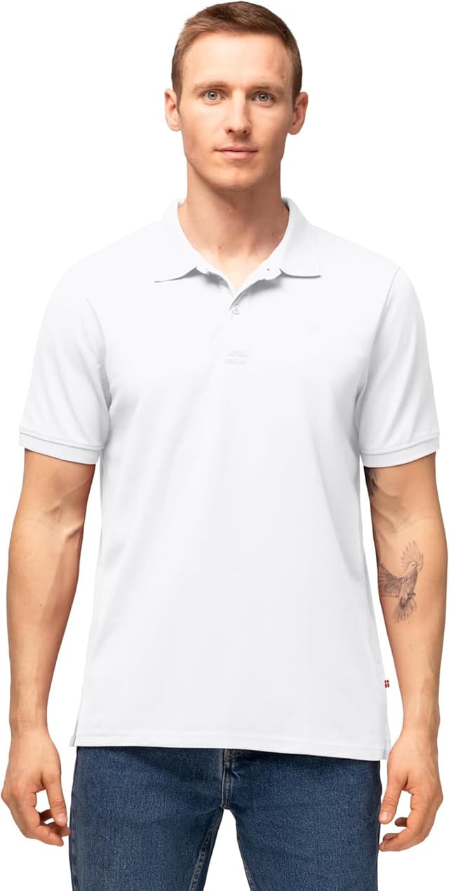 Detalle 2 de DANISH ENDURANCE Maglietta Polo Uomo Cotone Organico