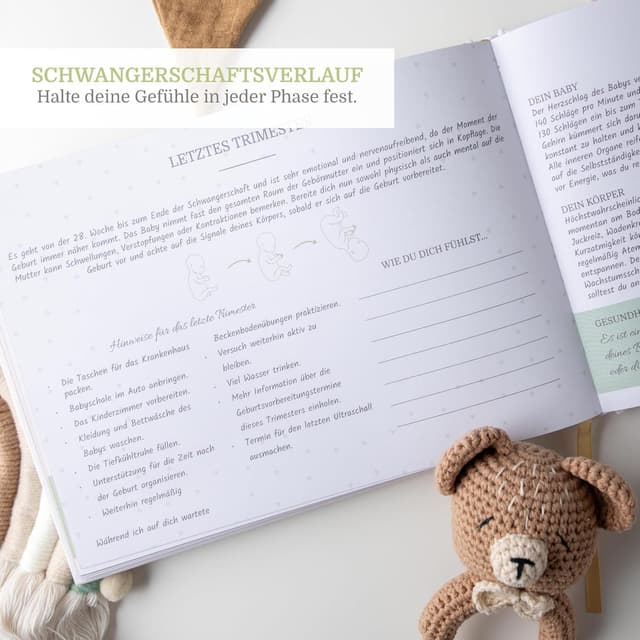 Thumbnail 5 de PROENMU Schwangerschaftstagebuch mit 126 Seiten