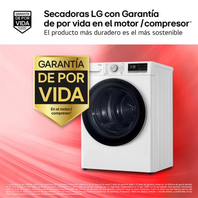 Detalle 2 de LG RH90V9AV3N secadora 9 kg ⏺