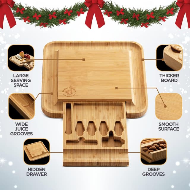 Thumbnail 1 de Bamboo Charcuterie Board Gift Set 2025 🧀