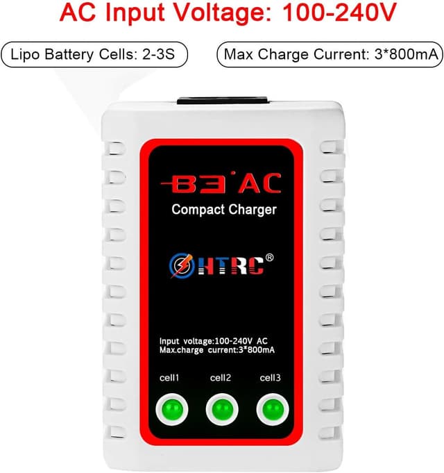 Detalle 2 de Haisito caricabatterie LiPo B3 2-3 celle