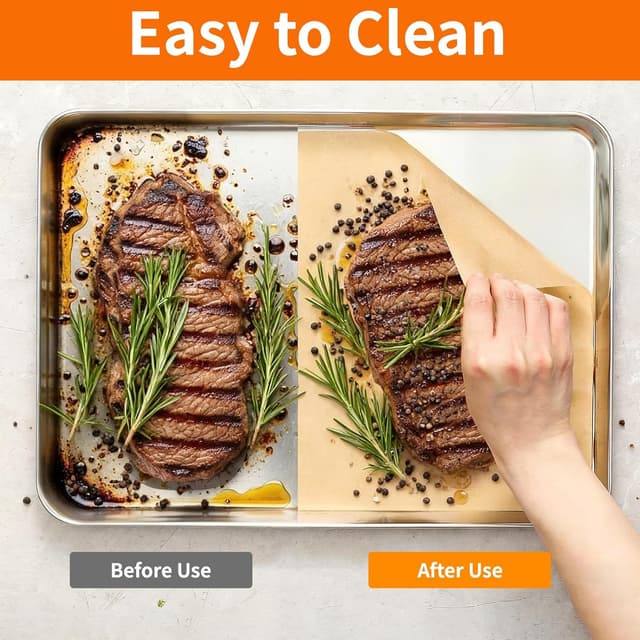 Thumbnail 6 de YUANYE 400-Pack Unbleached Parchment Paper Baking Sheets (12"x16")