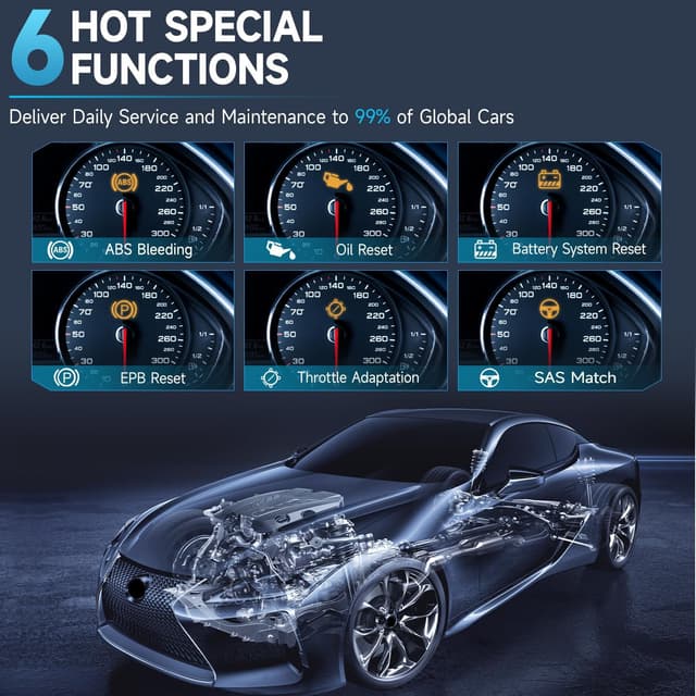 Detalle 2 de BC BossComm IF745 OBD2 Scanner 7-inch