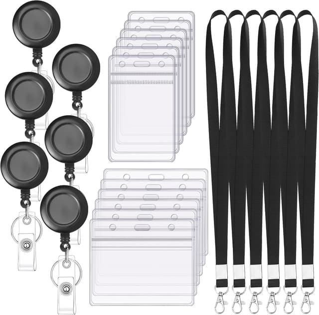 Thumbnail 6 de Ausweishülle mit Band Set 6er Pack 45 cm Lanyard 🎫