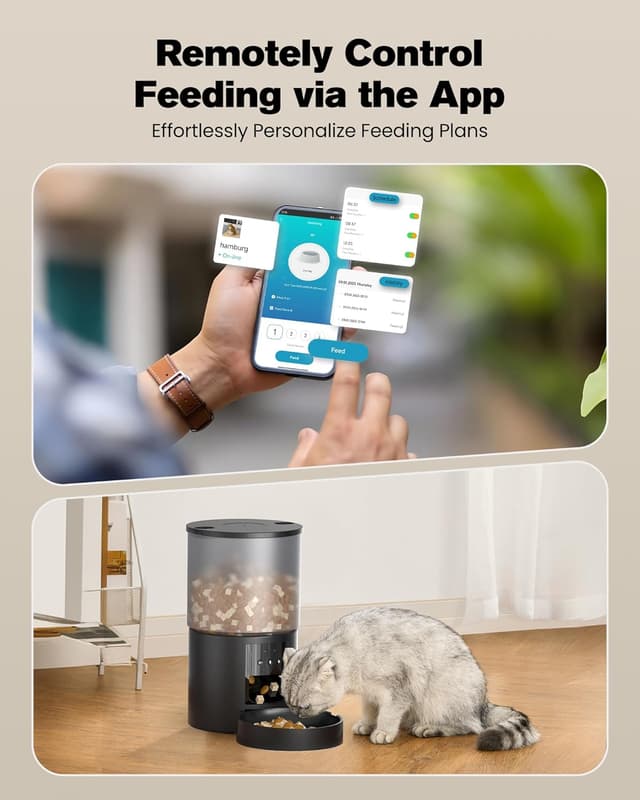 Thumbnail 3 de Automatic Cat Food Dispenser 4L — WiFi feeder for pets