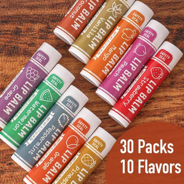 Detalle de AZEN 30 Pack Lip Balm 10 Flavors ๐ฏ